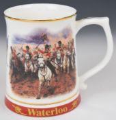 Waterloo interest Danbury Mint Army Benevolent Fund tankard 'Waterloo'