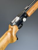 BSA Martini-International Mk IV .22 underlever-action target rifle with semi-pistol grip, raised