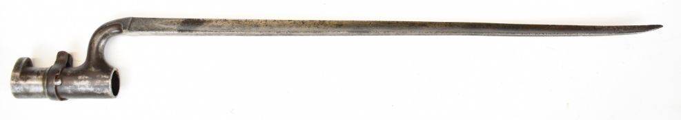 British socket bayonet with 44cm blade stamped Salter and a 7.5cm socket. PLEASE NOTE: WE ARE NOT