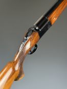 Aramberri 12 bore over and under ejector shotgun with named underside, chequered semi-pistol grip