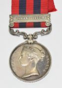 India General Service Medal with clasp for Jowaki 1877-8 named to 2659 Pte Chas Riley, 51st Foot