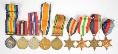 British Army WW1 medal pair comprising War Medal and Victory Medal named to 19311 Pte J Fildes,