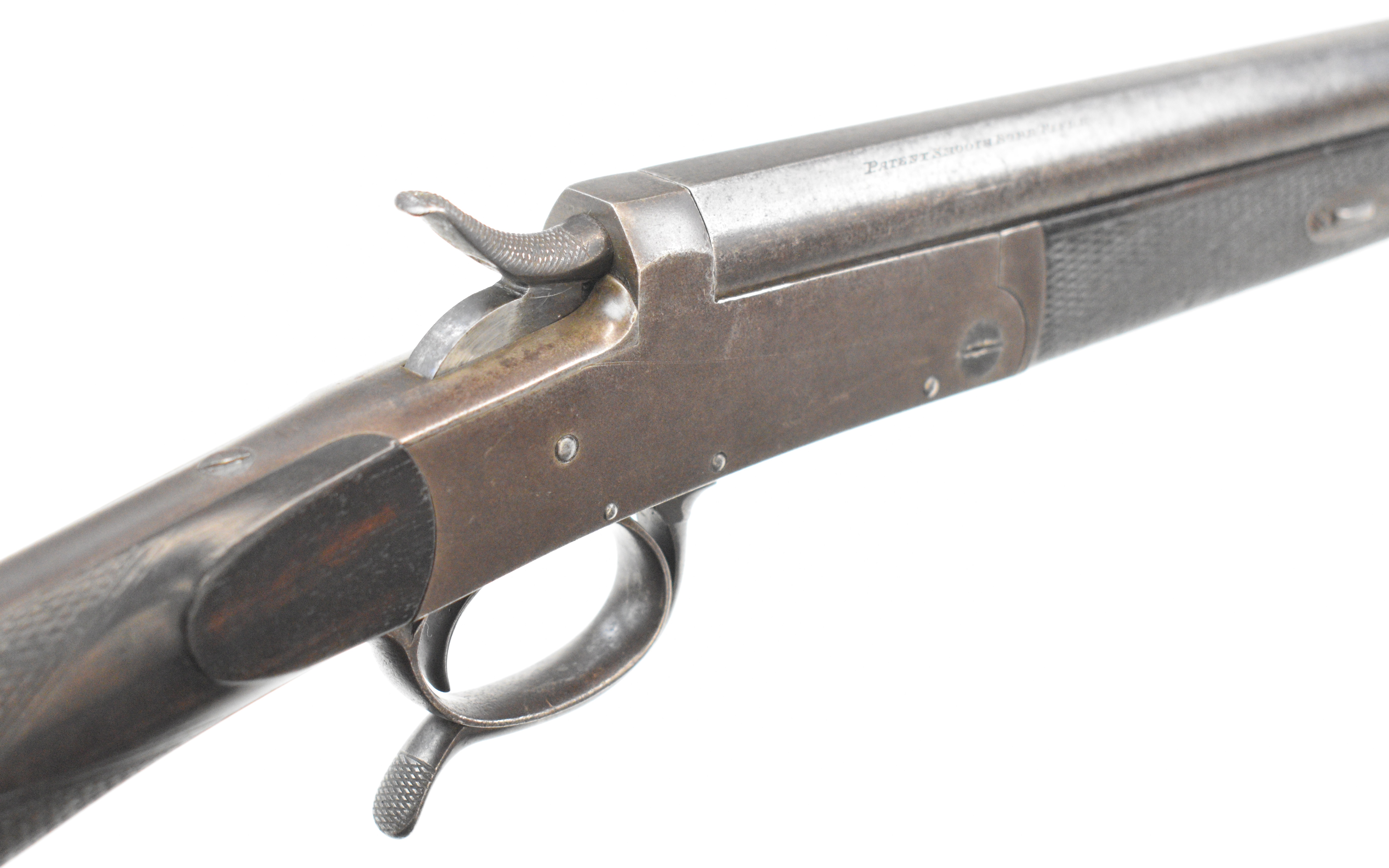 Charles Lancaster .320 hammer action rook rifle converted to .410 shotgun with push forwards - Image 11 of 42