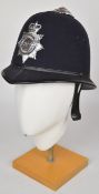 Elizabeth II Gloucestershire Police helmet with chinstrap
