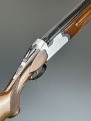 Sarasketa 12 bore over and under ejector shotgun with engraved locks, underside, trigger guard and