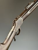 Winchester Model 1885 'High Wall' .22 underlever-action falling block rifle with adjustable