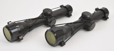 Two Weihrauch 2x20 pistol scopes