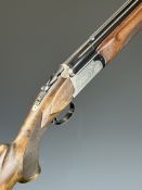 Parker-Hale 12 bore over and under ejector shotgun with named and engraved lock, engraved