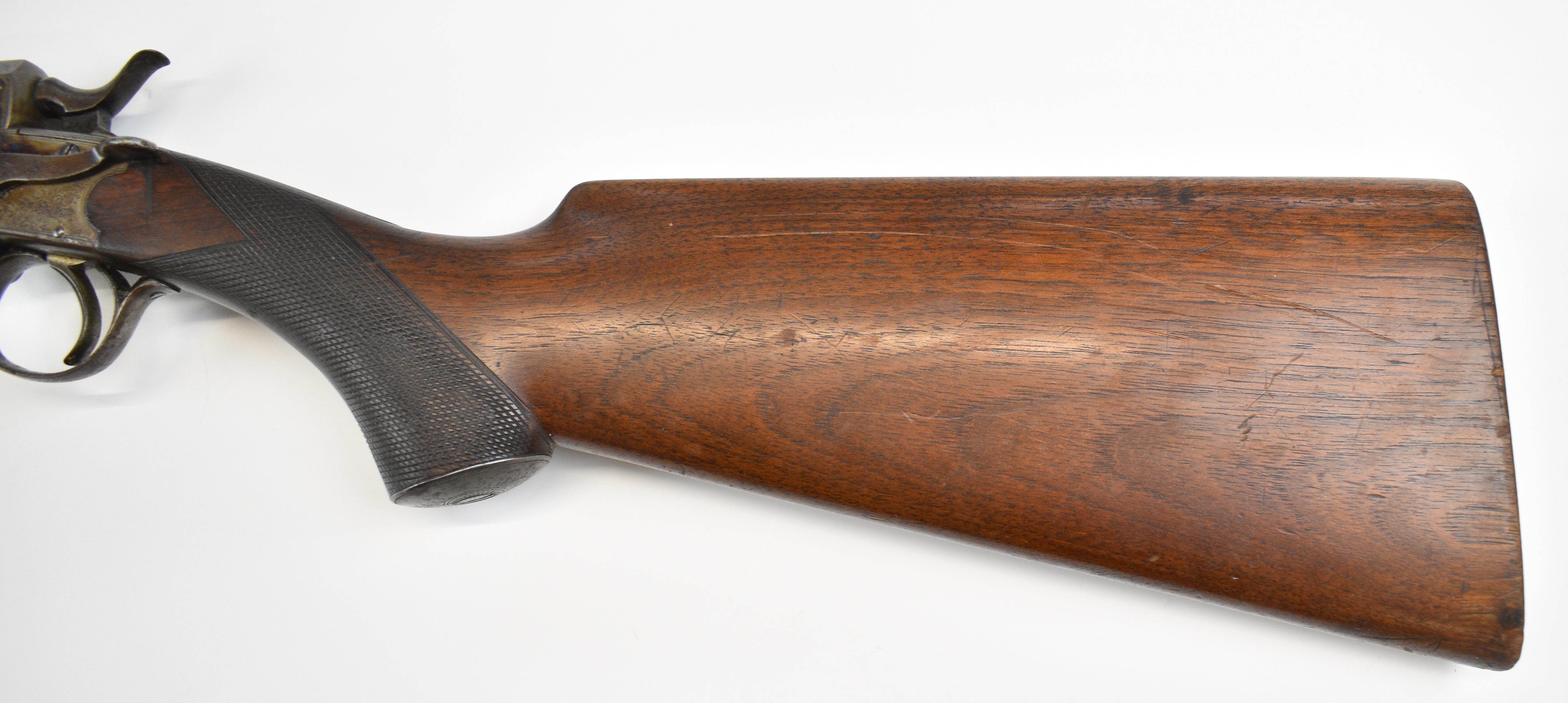 Holland & Holland .410 shotgun converted from a rook rifle with engraved action, top strap, side - Image 5 of 23