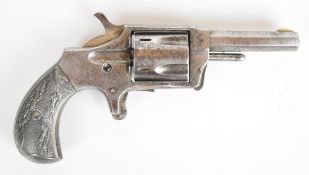 Thomas J Ryan for Norwich Arms Co .32 rimfire five-shot single-action pocket revolver with sheath