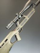 Walther G22 .22LR semi-automatic rifle with two multi-shot, composite stock, pistol grip, Nikko