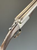T Stensby & Co of Manchester 16 bore side by side shotgun with named and engraved locks, engraved
