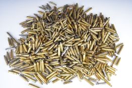Over 700 empty brass rifle cartridge cases including .303, .308, .270, .35-06, .243, .223, .22-