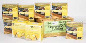 Two hundred and twenty five 20 bore shotgun cartridges comprising 175 Gamebore Pure Gold 20 The