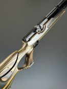 Weihrauch HW100 .177 PCP air rifle with A&M lightweight cylinder, two 15 shot magazines, laminated