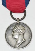Waterloo Medal named to Francis Kiernan, 6th Dragoons, irregular naming