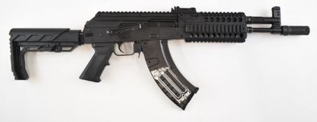 Crosman AK-1 .177  CO2 air rifle with chequered pistol grip, composite folding stock, adjustable