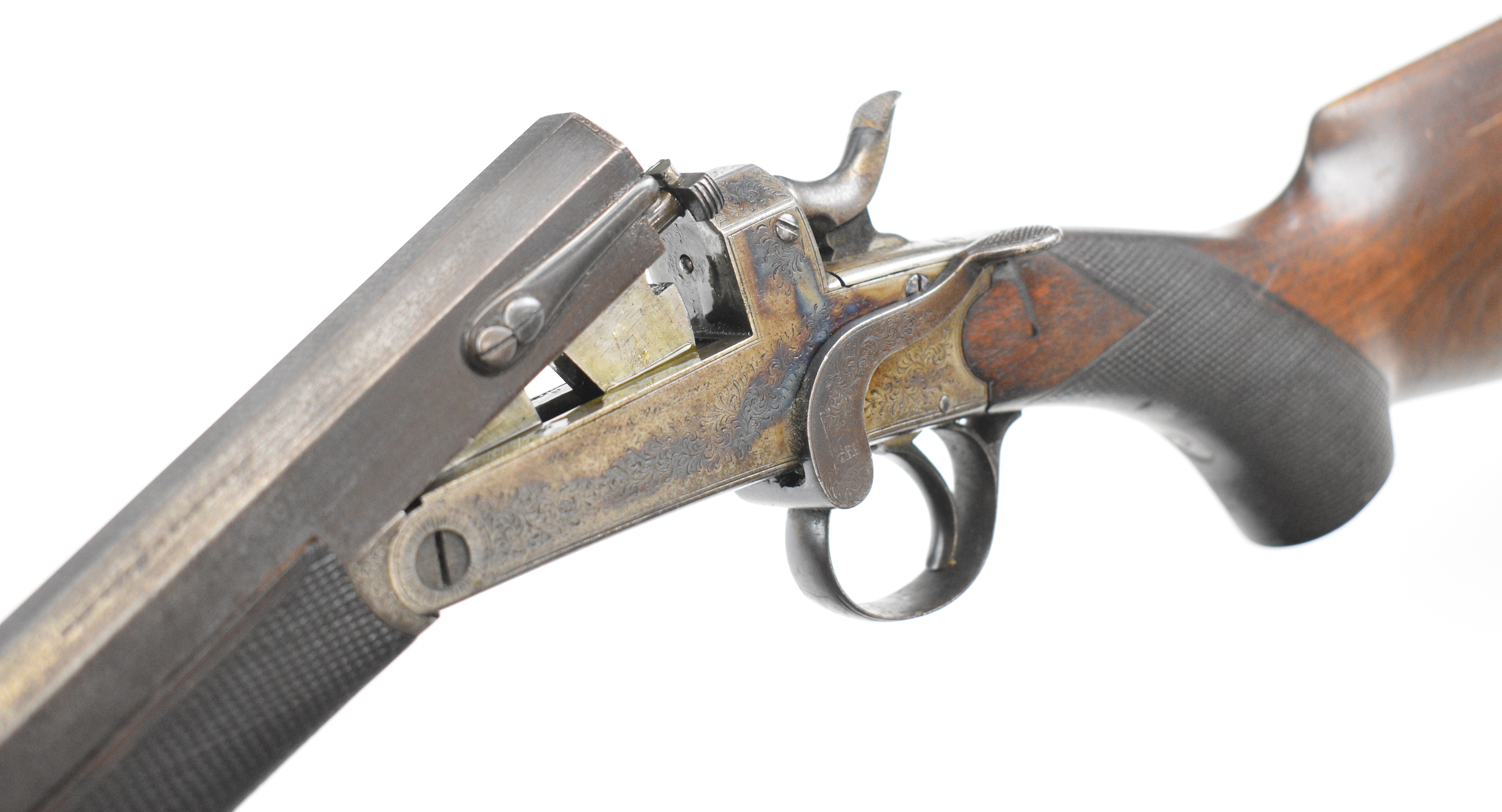 Holland & Holland .410 shotgun converted from a rook rifle with engraved action, top strap, side - Image 22 of 23