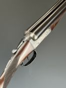 Lloyd & Son Ltd of Lewes 12 bore side by side ejector shotgun with line engraved locks, underside,