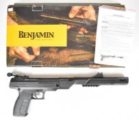 Benjamin Trail NP Mark II Model PBN17 .177 target air pistol with textured composite grips and