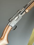 Remington Fieldmaster Model 121 .22 pump-action rifle with semi-pistol grip, adjustable sights,