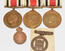Three Special Constable Long Service & Good Conduct Medals named to Frank Harris, Alfred Lambert and