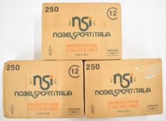 Seven hundred and fifty 12 bore Nobel Sporting 28g 7.5 shot shotgun cartridges, all sealed in