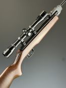 Weihrauch HW25 L .177 air rifle with semi-pistol grip, raised cheek piece, adjustable sights and Tar