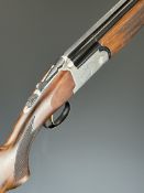 Lincoln No 2 12 bore over and under ejector shotgun with engraved scenes of birds and dogs to the