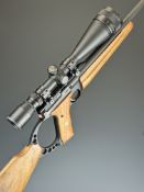 Browning Buckmark .22 semi-automatic rifle with monogrammed wooden pistol grip, multi-shot magazine,