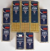 Six hundred .22 EX LR and LR HP rifle cartridges, all sealed in original boxes. PLEASE NOTE THAT A