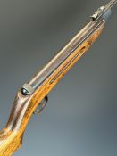 Diana Model 25 .177 air rifle with semi-pistol grip and adjustable sights, NVSN. PLEASE NOTE: IF YOU