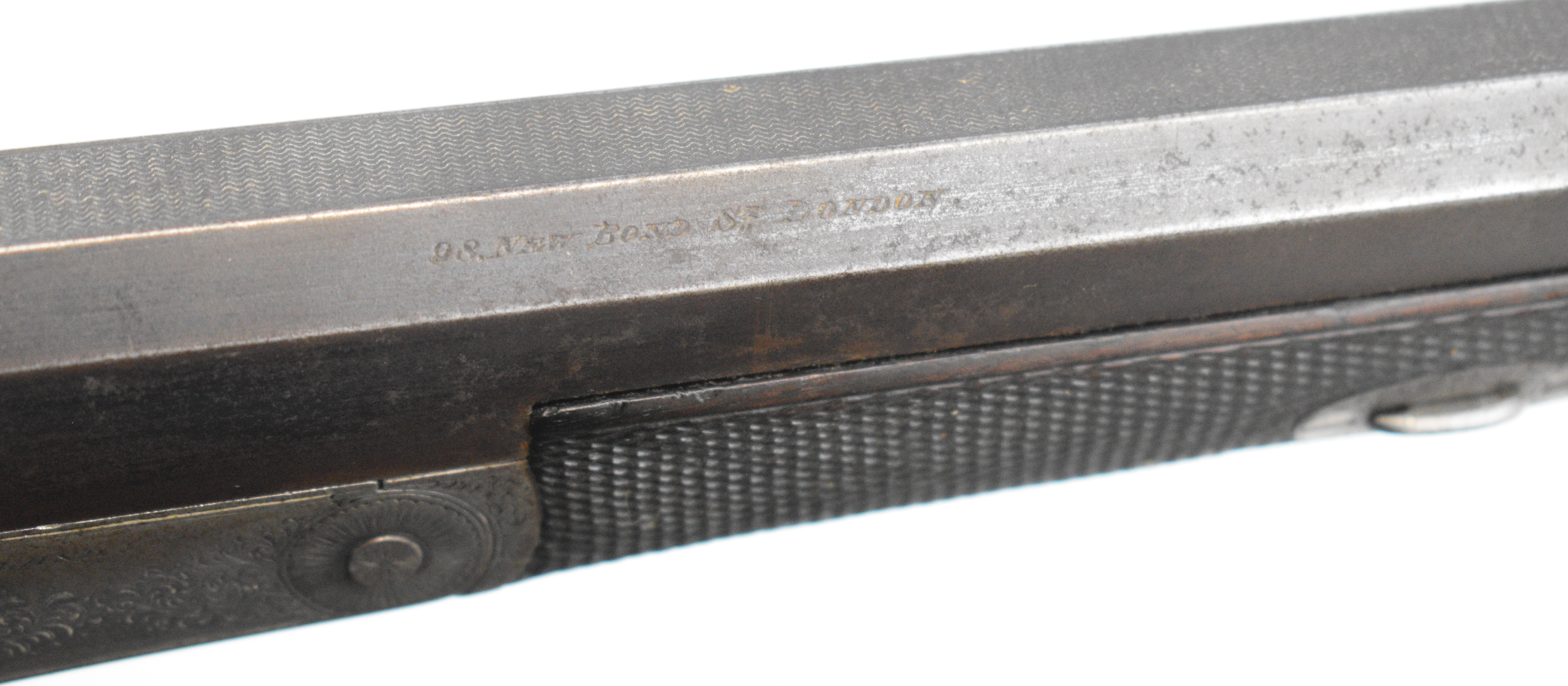 Holland & Holland .410 shotgun converted from a rook rifle with engraved action, top strap, side - Image 15 of 23