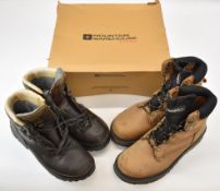 Two pairs of walking boots comprising Airflo and Meindl Gore-Tex, both size 9