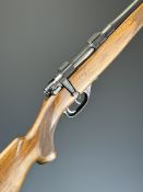 BRNO Fox Model 2 .222 Remington bolt-action rifle with chequered semi-pistol grip and forend, raised