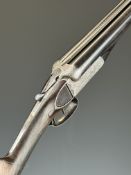 C W Andrews Ltd 12 bore side by side ejector shotgun with named and engraved locks, engraved