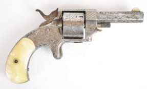 Forehand & Wadsworth Swamp Angel .41 rimfire five-shot single-action pocket revolver with engraved