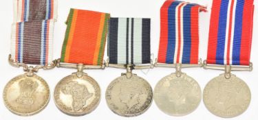 India Long Service & Good Conduct Medal named to 6907397 K Singh Army Ordnance Corps, George VI