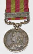 India Medal with clasp for Punjab Frontier 1897-98 named to 2951 Pte H Bryson, 2nd Battalion