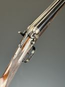 Thomas Page-Wood of Bristol .410 side by side hammer action shotgun with line engraved locks,