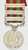 India Medal with clasps for Relief of Chitral 1895, Punjab Frontier 1897-98 and Tirah 1897-98