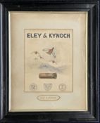 Eley & Kynoch shop display or advertising watercolour featuring pheasants and a 'The Nitrone'