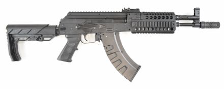 Crosman AK-1 .177  CO2 air rifle with chequered pistol grip, composite folding stock, adjustable