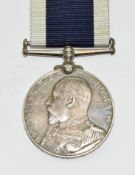 Royal Navy Edward VII Long Service & Good Conduct Medal named to W H Newcombe CH Stoker, HMS Vivid