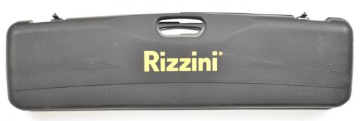 Rizzini shotgun carry case with three 20 bore shotgun chokes and choke key.