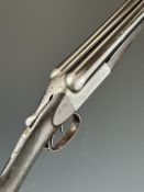 H E Pollard of Worcester 12 bore side by side ejector shotgun with named and engraved locks,