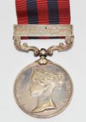 India General Service Medal with clasp for Burma 1887-9 named to 894 Sepoy Thakur Ram, Pymmana