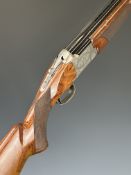 Miroku MK-70 Sport 12 bore over and under ejector shotgun with engraved locks, thumb lever and