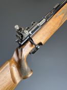 Anschutz Match 54 .22 bolt-action target rifle with shaped and chequered semi-pistol grip, raised