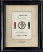 Thomas Thacker of Worcester Kynoch shop display or advertising watercolour 'T Thacker Sporting Gun